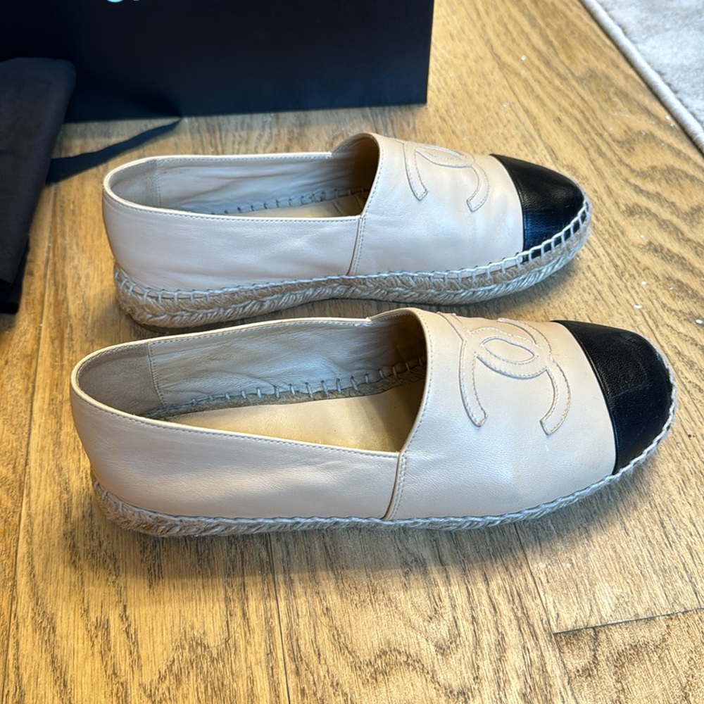 Chanel Lambskin Espadrille - 37 - Picture 8 of 9